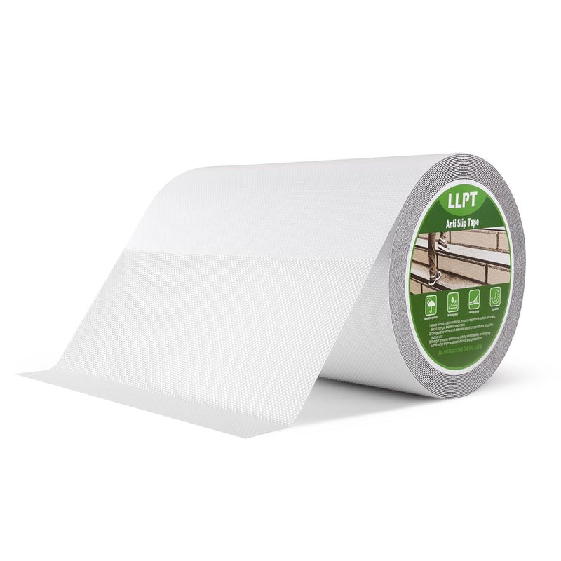 LLPT Grip Tape 8" x 36 Ft Ft Clear Heavy Duty Anti Slip Tape for House Stairs Ladders Waterproof Indoor Non Slip Traction Strips for Bathroom Floor Steps Staircase Tread (ASC811PEVA) - Image 1